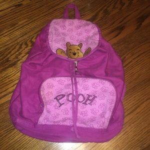 vintage 80s winnie the pooh purple backpack